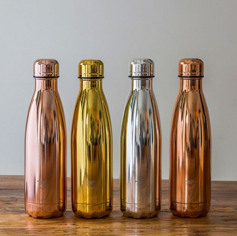 Botella termo acero inoxidable Chilly’s Chrome Edition 500ml