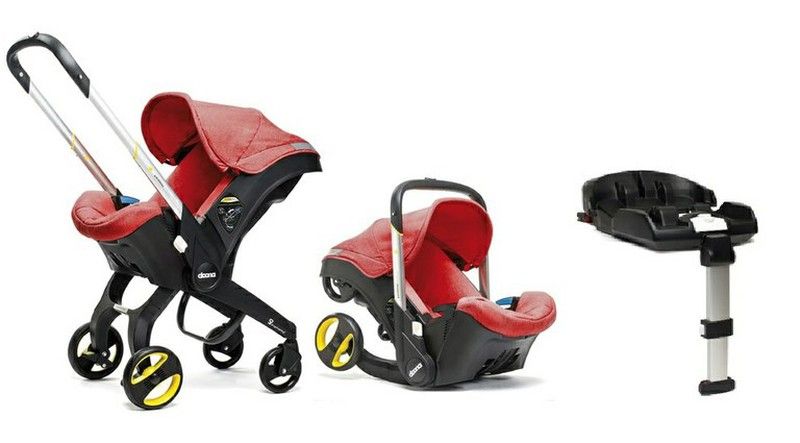Silla de auto Doona.  LOVE (Rojo) + Base Isofix Doona 