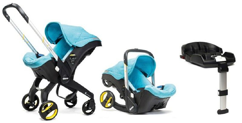 Silla de auto Doona.  SKY (Azul) + Base Isofix Doona 