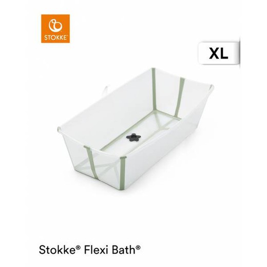 Bañera Stokke Flexi Bath XL Transparent Green