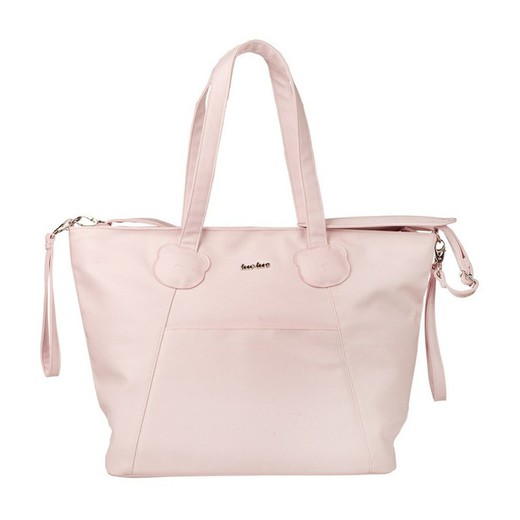 Bolsa Maternidad + Cambiador Tuc Tuc Polipiel Brioche Rosa