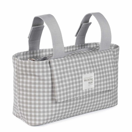 BOLSO ORGANIZADOR I LOVE VICHY GRIS DE WALKING MUM