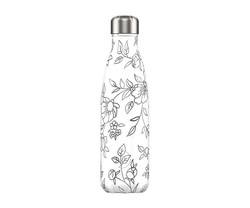 Botella termo Chilly's Drawing flores 500 ml