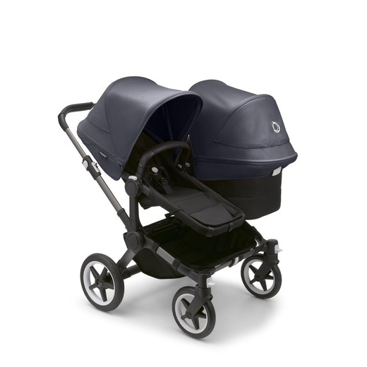 Bugaboo Donkey 5 Duo Chasis Graphite Capazo + Silla Negro