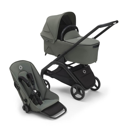 Bugaboo Dragonfly completo Chasis negro base Verde bosque