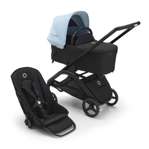 Bugaboo Drangonfly completo con chasis negro y base negra