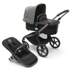 Cochecito Bugaboo Fox 5 Chasis Graphite Capazo + Silla Midnight Black