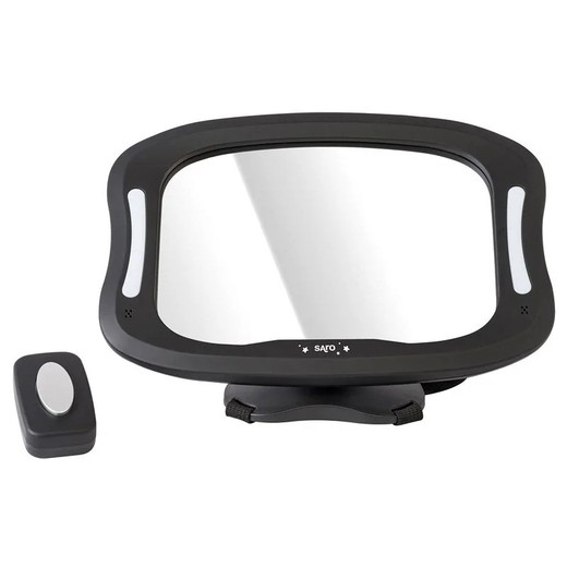 Maxi espejo de seguridad 360º con luz de Saro