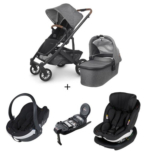 UPPAbaby CRUZ V2 color Greyson + Pack sistema Modular de Besafe