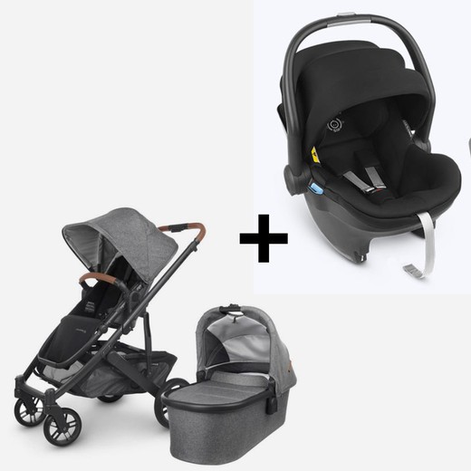 UPPAbaby CRUZ V2 GREYSON DÚO + Grupo 0 Mesa Jake