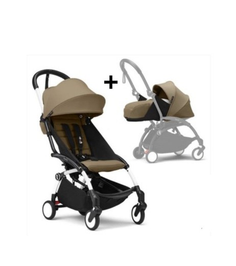 YOYO 3 silla de paseo + pack recién nacido 0+ de Stokke chasis blanco