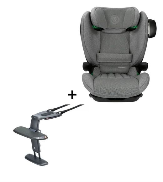 Avionaut MaxSpace AirFlow i-Size en color gris + Reposapiés universal Booster Footrest de Swandoo