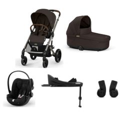 Balios S Lux BLK Plus Bundle + Cloud G i-Size + Base isofix G de Cybex + Adaptadores de Cybex
