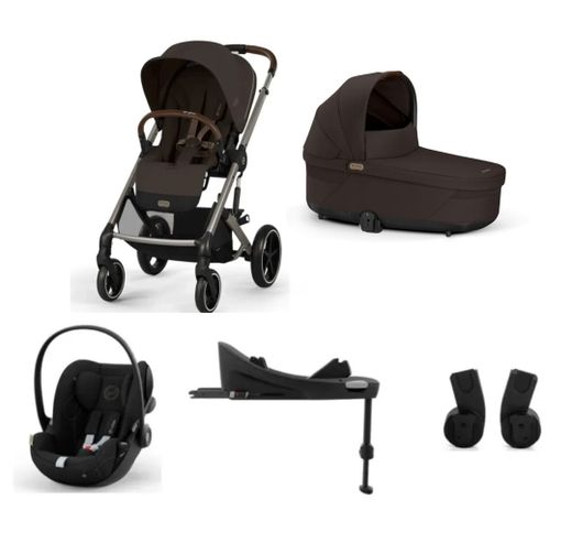Balios S Lux BLK Plus Bundle + Cloud G i-Size + Base isofix G de Cybex + Adaptadores de Cybex