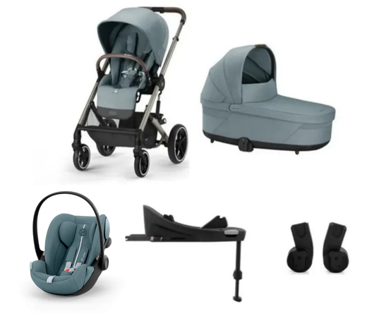 Balios S Lux BLK Plus Bundle + Cloud G i-Size + Base isofix G de Cybex + Adaptadores de Cybex