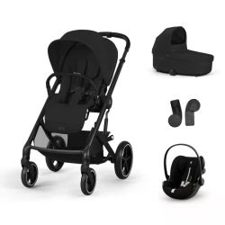 Balios S Lux BLK Plus Bundle + Cloud G i-Size + Adaptadores de Cybex