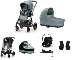 Balios S Lux BLK Plus Bundle + Burbujas de lluvia + Cloud G i-Size + Base isofix G de Cybex