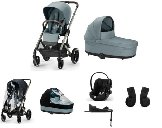 Balios S Lux BLK Plus Bundle + Burbujas de lluvia + Cloud G i-Size + Base isofix G de Cybex