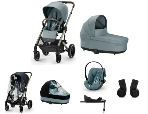Balios S Lux BLK Plus Bundle + Burbujas de lluvia + Cloud G i-Size + Base isofix G de Cybex