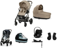 Balios S Lux BLK Plus Bundle + Burbujas de lluvia + Cloud G i-Size + Base isofix G de Cybex