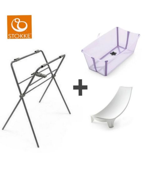 Bañera Flexi Bath de Stokke + soporte de recién nacido + patas de Stokke