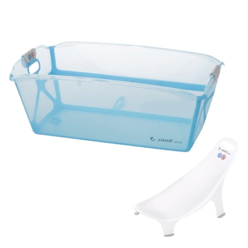 Bañera Oasis + hamaca de baño Nemo de Jané Azul