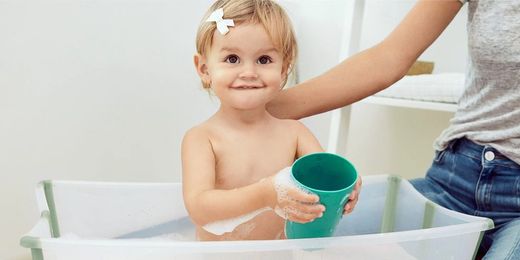 Bañera Flexi Bath + Soporte recien nacido Stokke