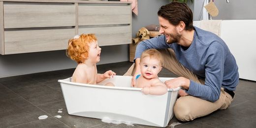 Bañera Stokke Flexi Bath XL + Soporte recién nacido de Stokke