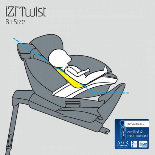 Izi Twist B I-size Melange metallic de BeSafe