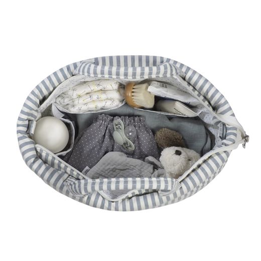 Bolsa canastilla Praliné Rayas de Walking Mum