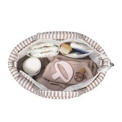 Bolsa canastilla Praliné Rayas de Walking Mum