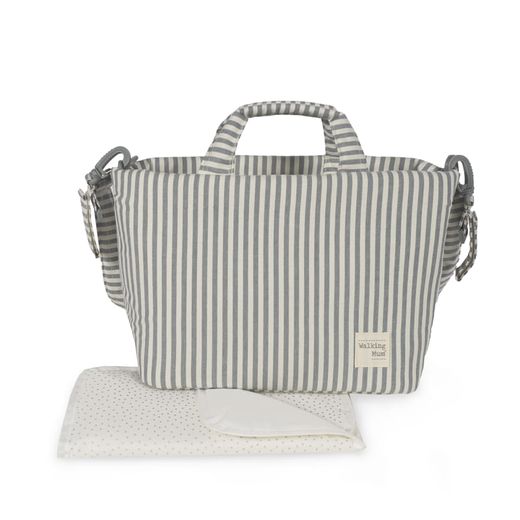 Bolsa canastilla Praliné Rayas de Walking Mum