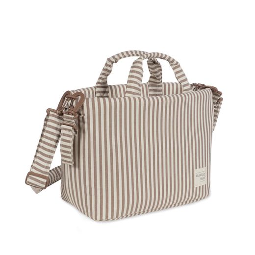 Bolsa canastilla Praliné Rayas de Walking Mum