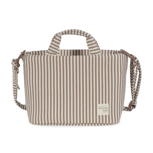 Bolsa canastilla Praliné Rayas de Walking Mum