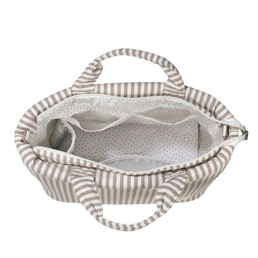 Bolsa canastilla Praliné Rayas de Walking Mum