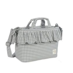 Bolsa canastilla Praliné Vichy Matcha de Walking Mum