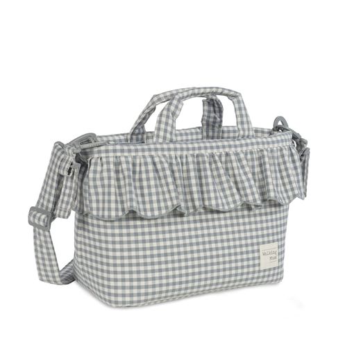 Bolsa canastilla Praliné Vichy Matcha de Walking Mum
