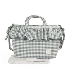 Bolsa canastilla Praliné Vichy Matcha de Walking Mum