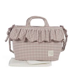 Bolsa canastilla Praliné Vichy de Walking Mum