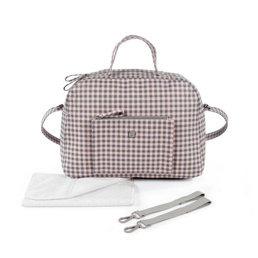 BOLSA CANASTILLA TOGETHER ROSA/GRIS