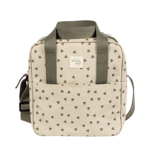 Bolsa térmica biberones bebés corazones Poppy Canela