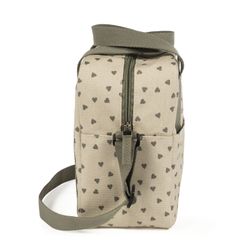 Bolsa térmica biberones bebés corazones Poppy Canela
