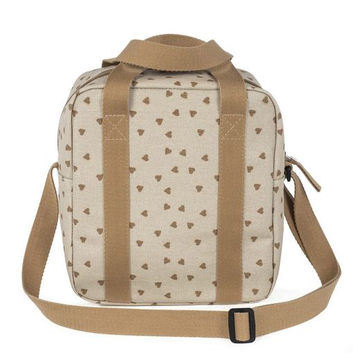 Bolsa térmica biberones bebés corazones Poppy Canela