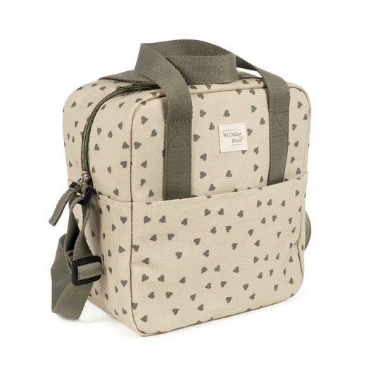 Bolsa térmica biberones bebés corazones Poppy Canela