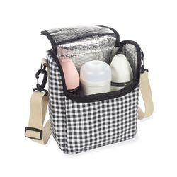 Bolsa térmica I Love Vichy negro de Walking Mum
