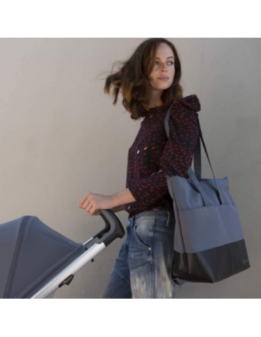Bolso Cambiador Maternal Quinny color Negro