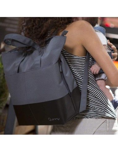 Bolso Cambiador Maternal Quinny color Negro