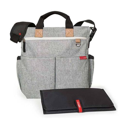 Bolso cambiador Skip Hop Duo Slate Gris Melange