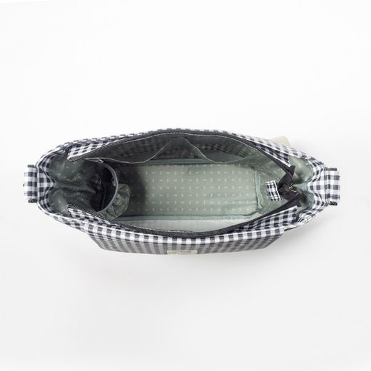 Bolso cambiador Walking Mum I love Vichy color negro