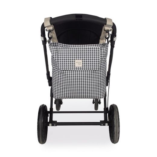 Bolso cambiador Walking Mum I love Vichy color negro